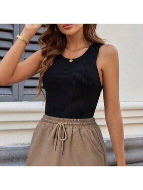 Brown Casual Women's Hoodie Skirt with Drawstring Elastic Waist